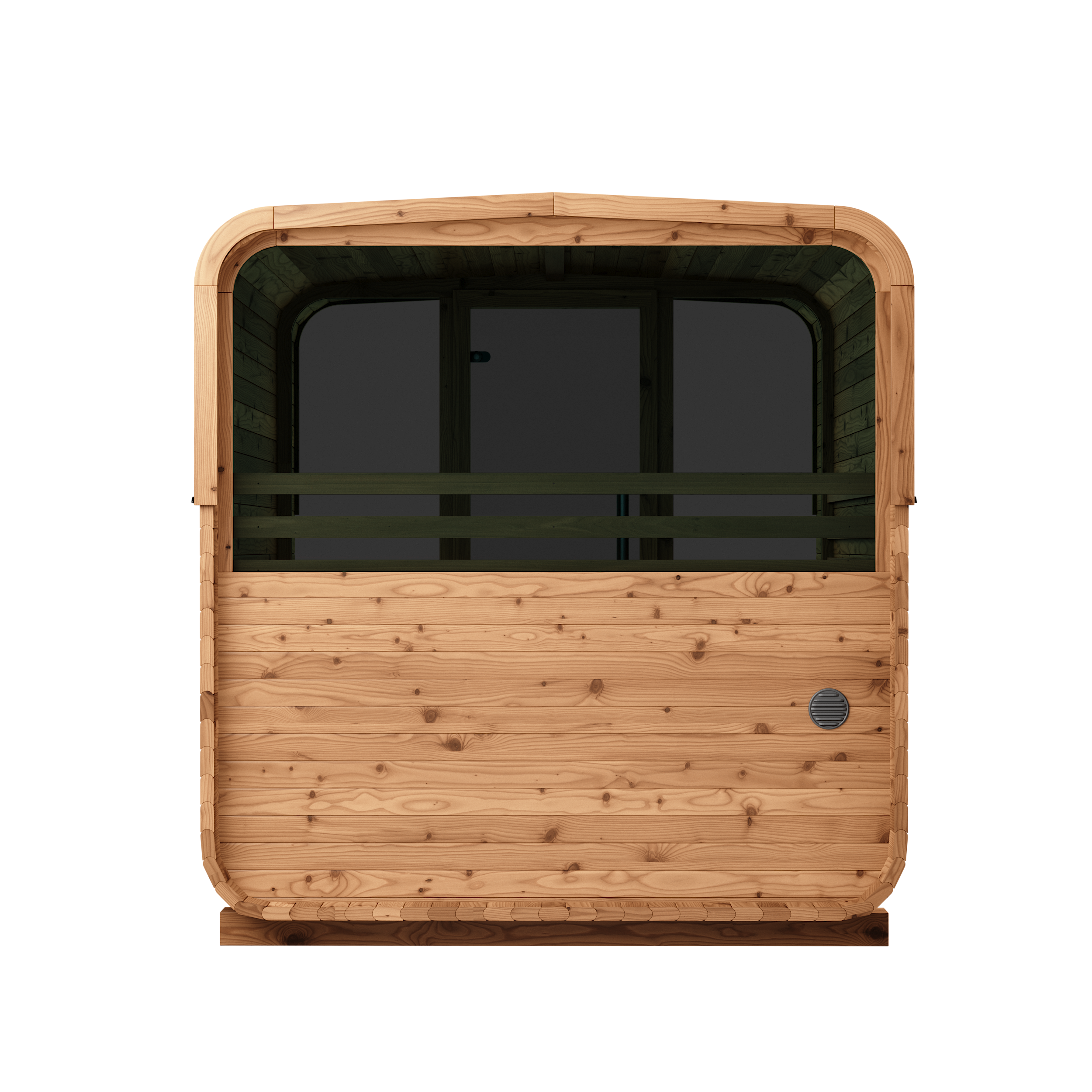 3-4 Person Thermory Square Sauna No 42 with Terrace & Window