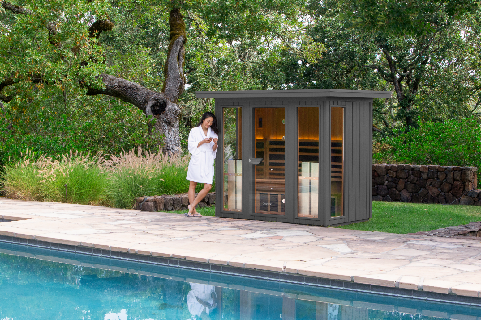 Clearlight® SANCTUARY OUTDOOR 5 FULL SPECTRUM INFRARED SAUNA (4-5 PERSON)