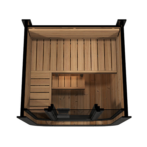 SaunaLife CL3G 2 Person Cube Series Outdoor Sauna