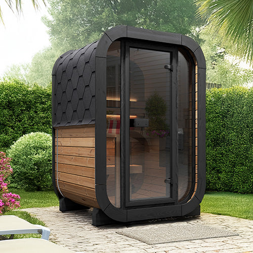 SaunaLife CL3G 2 Person Cube Series Outdoor Sauna