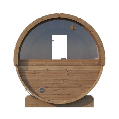 SaunaLife Model E6W ERGO Barrel Sauna with Window (2 person)