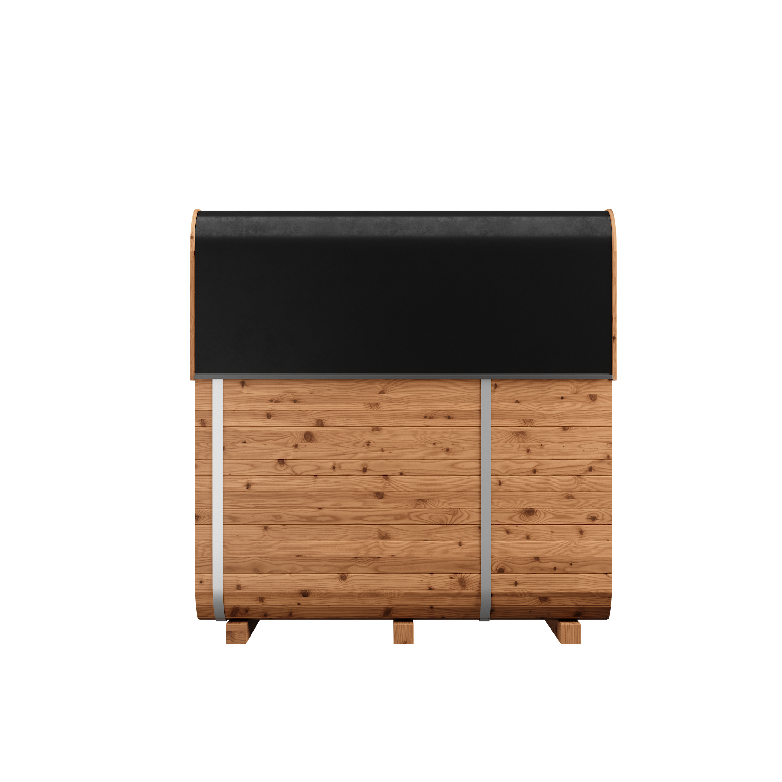 Thermory® Square Outdoor Sauna No. 43 with Terrace – 3 to 4 Person