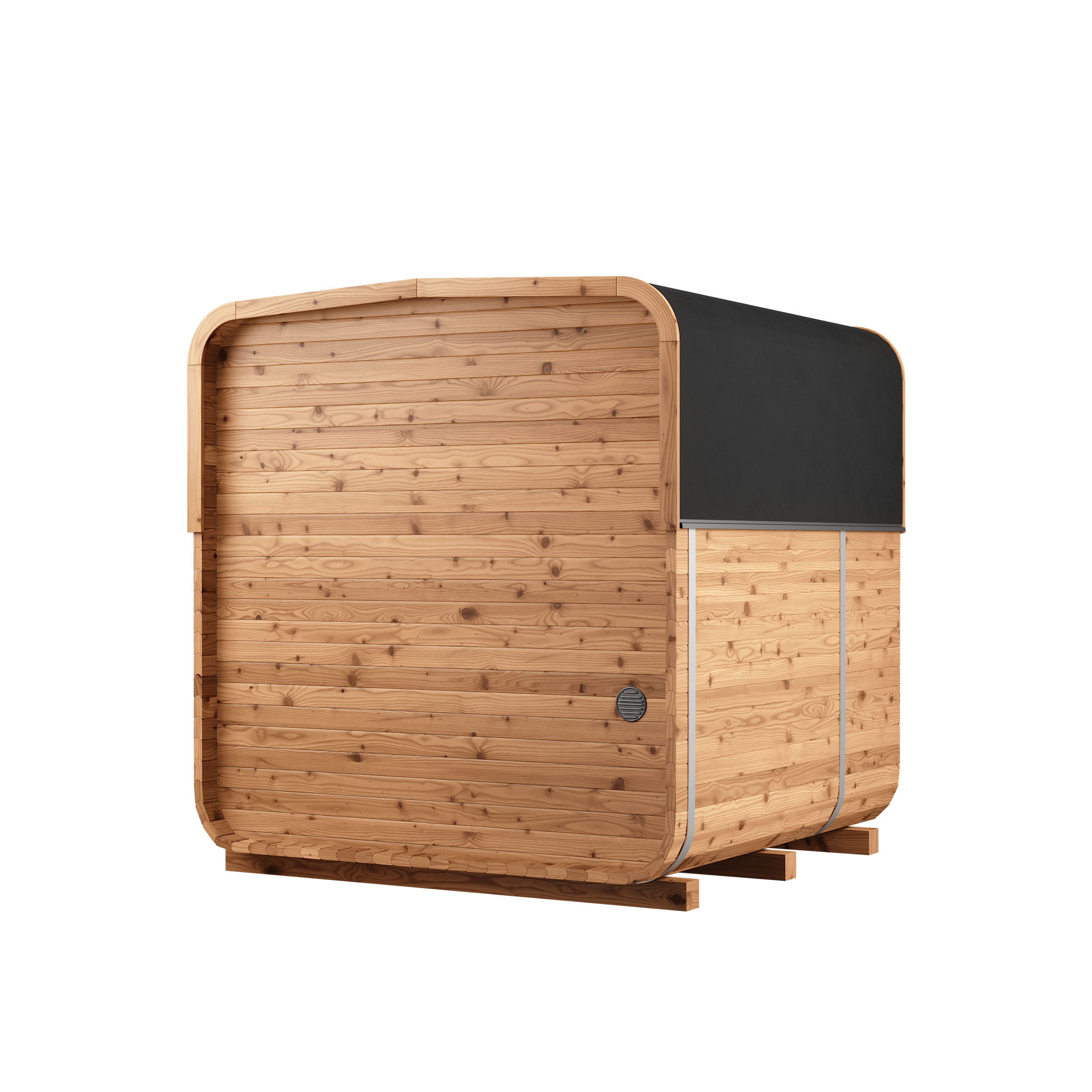 Thermory® Square Outdoor Sauna No. 43 with Terrace – 3 to 4 Person