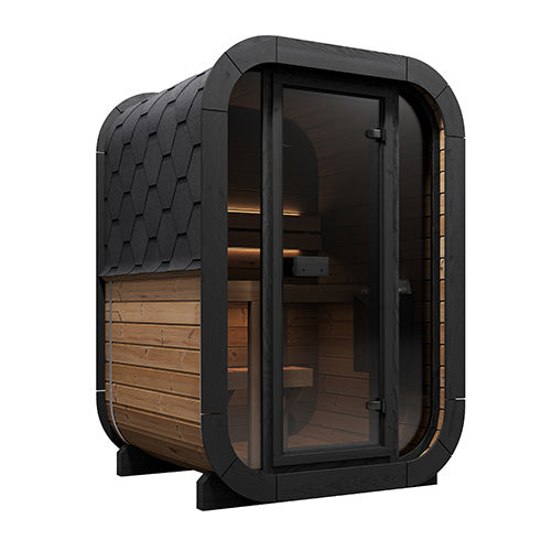 SaunaLife CL3G 2 Person Cube Series Outdoor Sauna