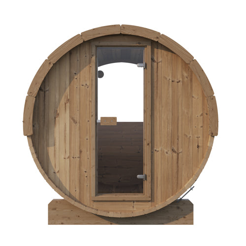 SaunaLife Model E6W ERGO Barrel Sauna with Window (2 person)